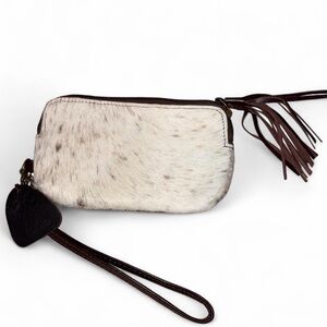 Cowhide wrist wallet